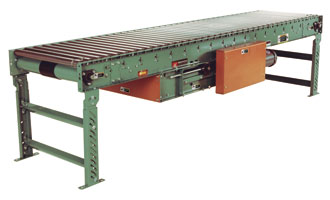powered live roller conveyors